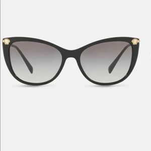 Versace Medusa CAT-Eye Black Sunglasses.